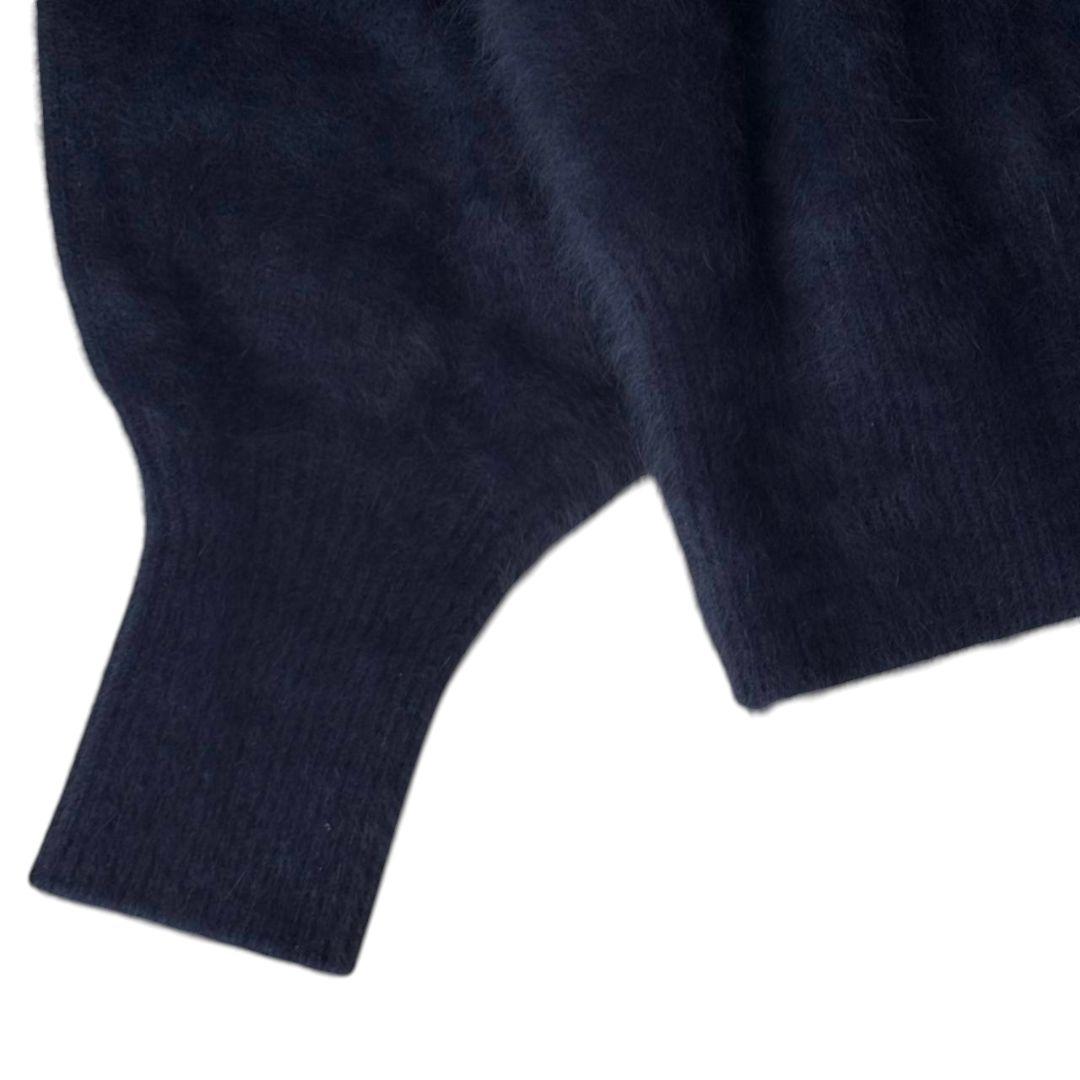 極美品✨️foxカシミアボートネックニット　カプリシュレマージュ　ネイビー