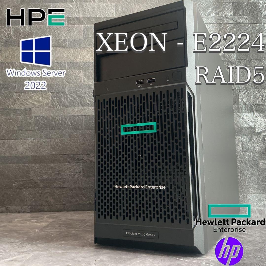 HPE ProLiant ML30 Gen10 Xeon E2224 メモリ16
