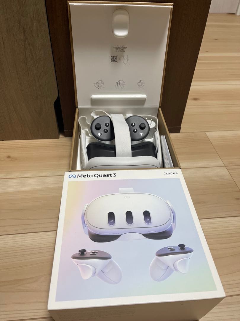 メタクエスト3本体、BOBOVR M3 PRO、AMVRフェイスクッション付き