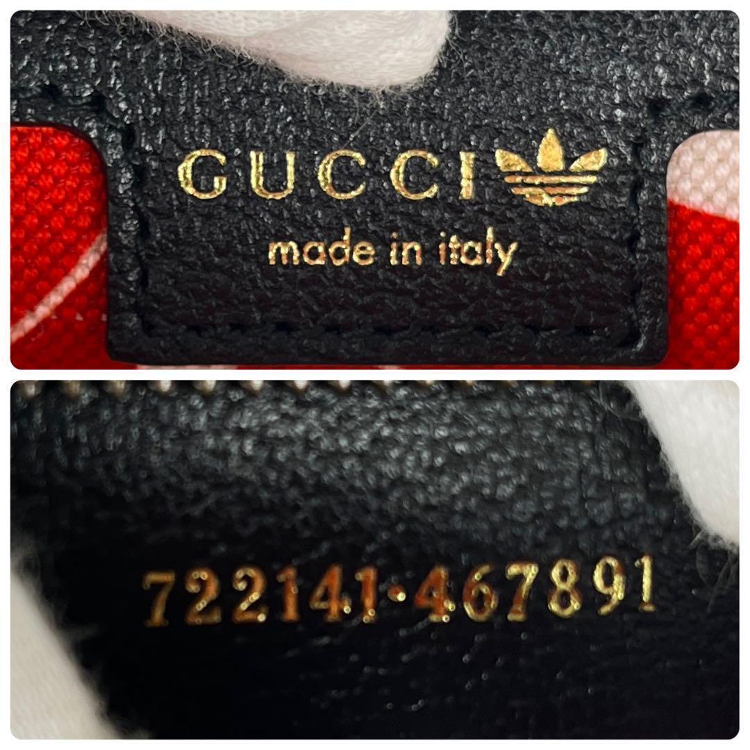 ☆希少☆紙タグ付き☆グッチxアディダスコラボ トレフォイルロゴ　ボディバッグ