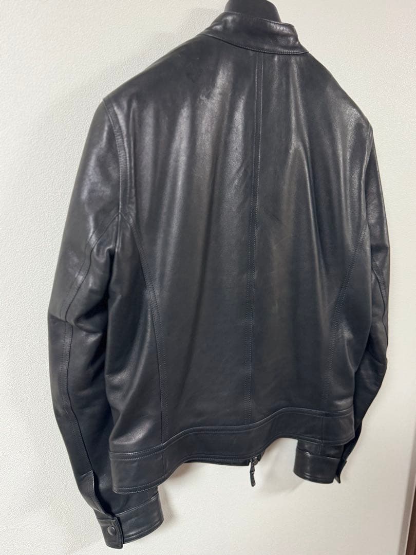 セール価格　EMMETI 46 ネイビー　JURI ライダースジャケット