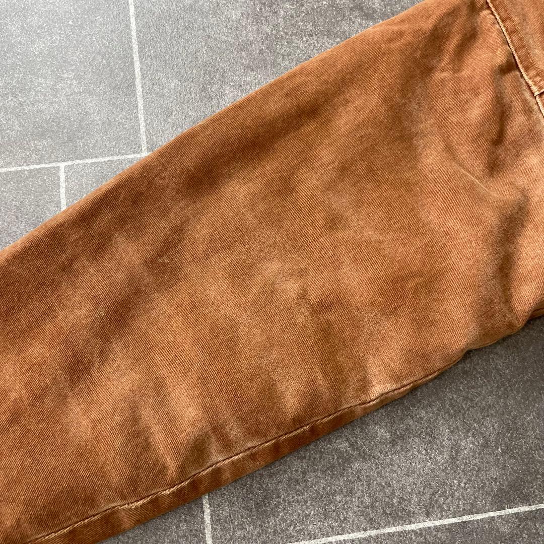 ポルトガル製 ヴィンテージ ワークジャケット ブラウン 鬼フェード 中綿 44