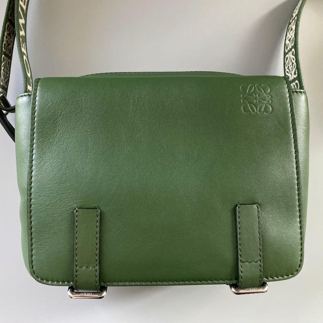 美品 LOEWE ロエベ ミリタリー メッセンジャーバッグ ショルダーバッグ