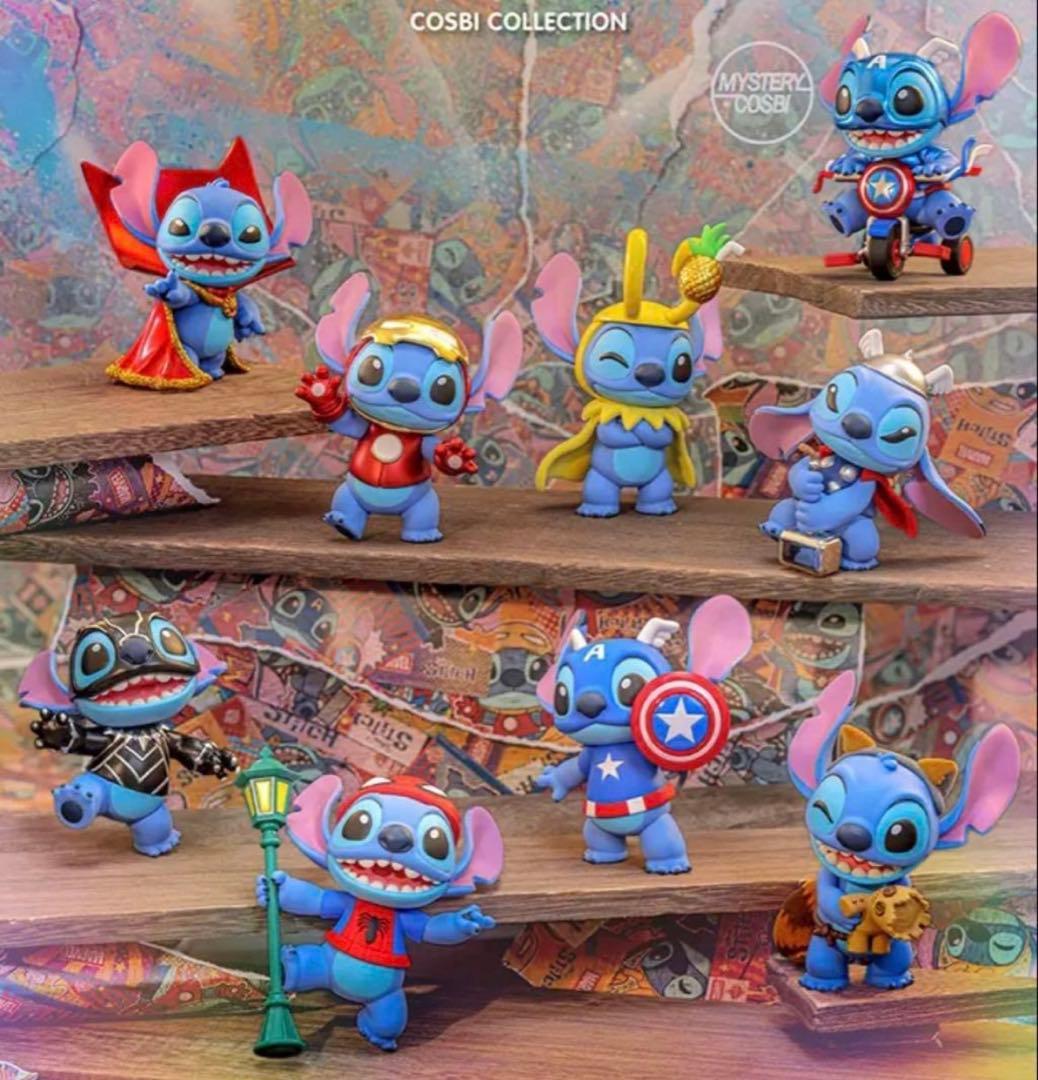《24時間発送》cosbiマーベル×スティッチ8種セット ホットトイズ