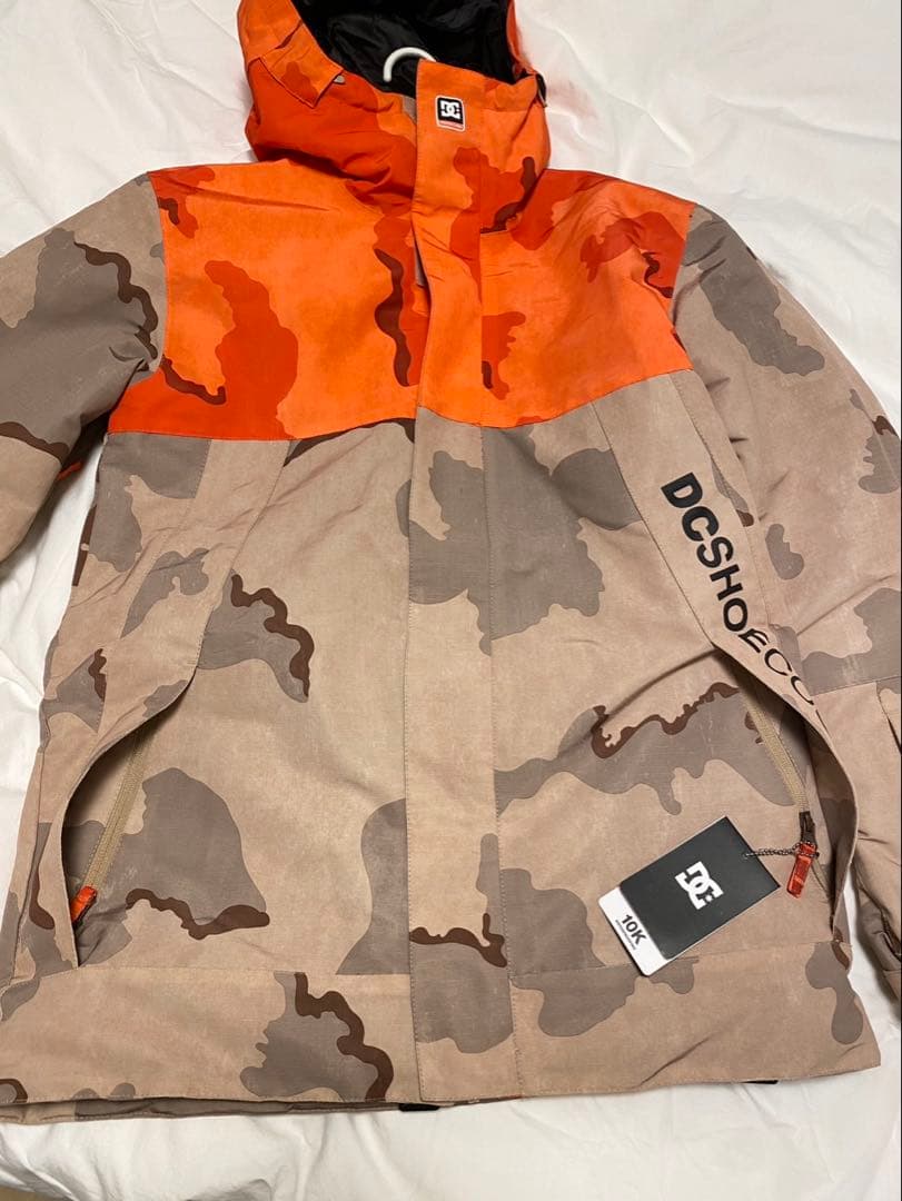 DC スノーボードジャケット オレンジ迷彩