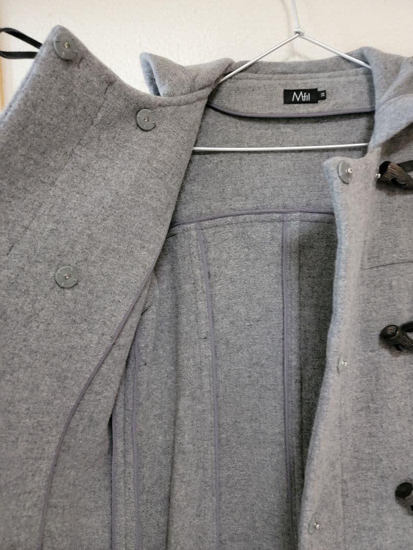 【M.Fil】美品♡ダッフルコート ロングコート　サイズ38 グレー