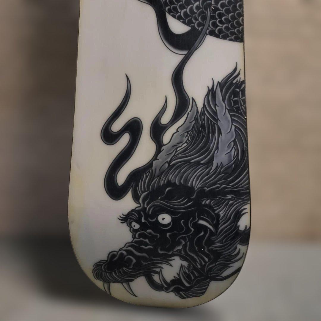 【眞空雪板等】スノーボード 3点セット（龍・ドラゴン）＋Unionビンディング