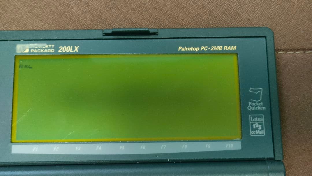 HP200LX hewlett packard 日本語表示