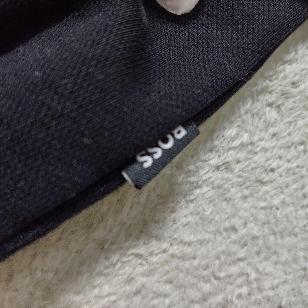 未使用に近い　現行　ヒューゴボス　ブルゾン　異素材　切り替え　中綿　刺繍　L