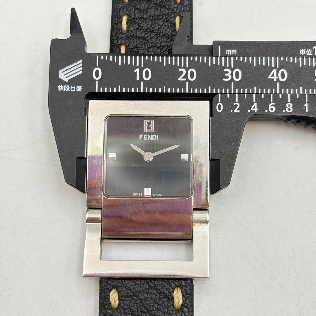 フェンディ クォーツ メンズウォッチ ブラック スクエア0724-S6491sh