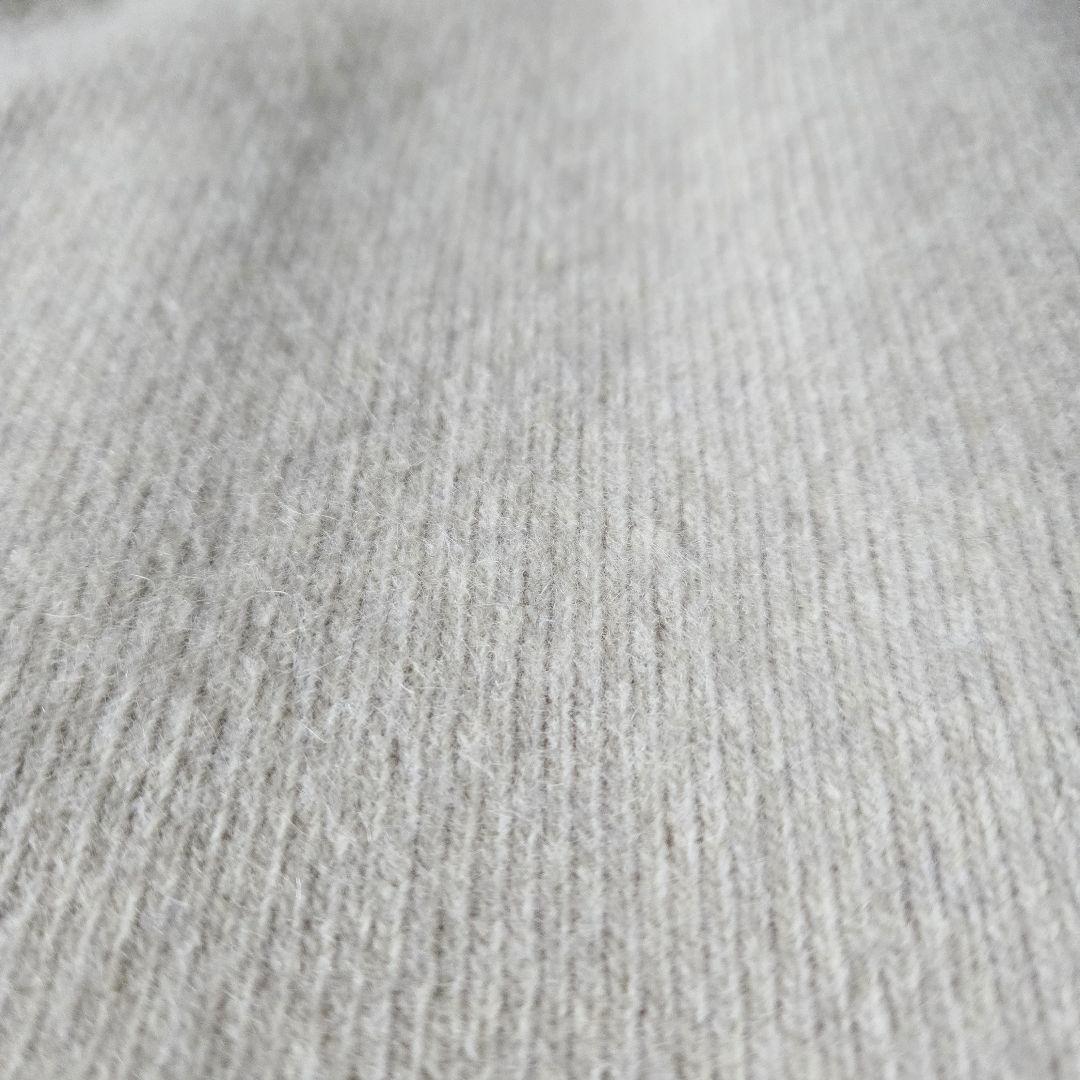 美品✨エレンディーク　ラクーンミックスダブルカーディガン　アイボリー　パープル