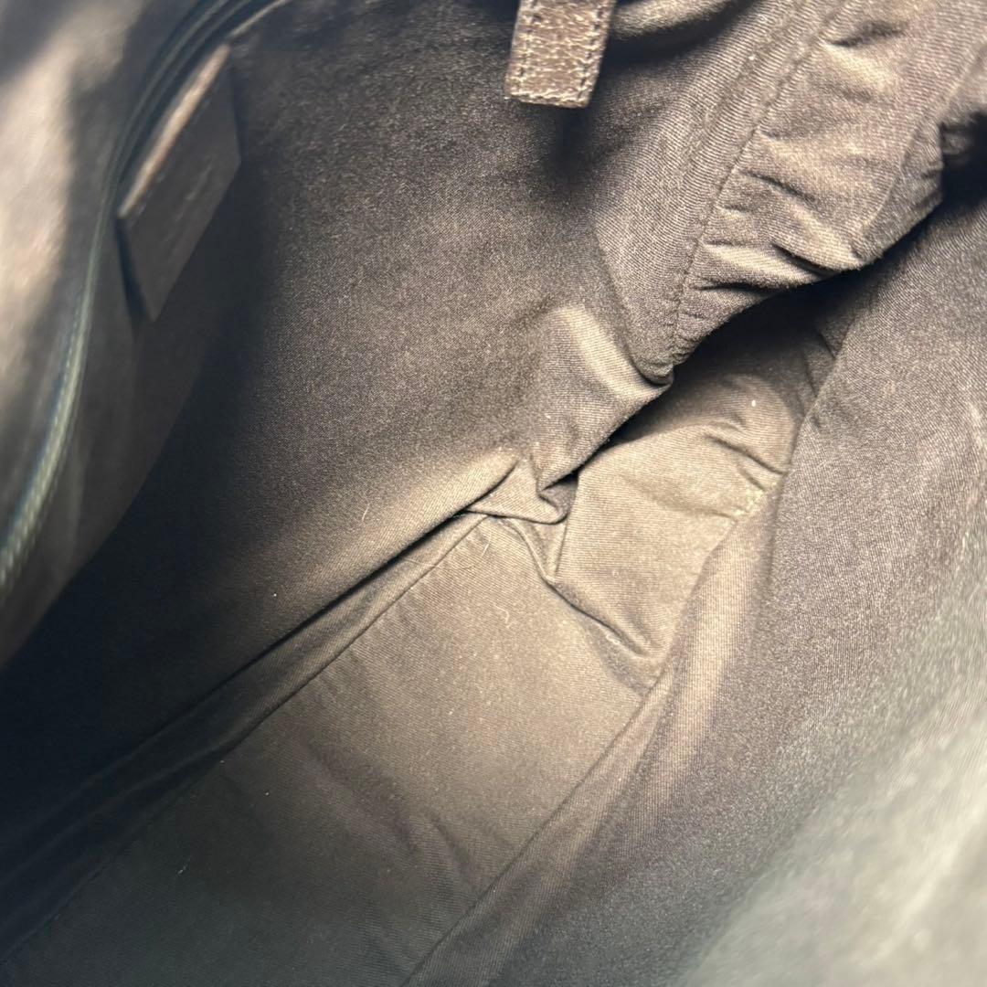 グッチ GG キャンバス レザー ショルダーバッグ メッセンジャー