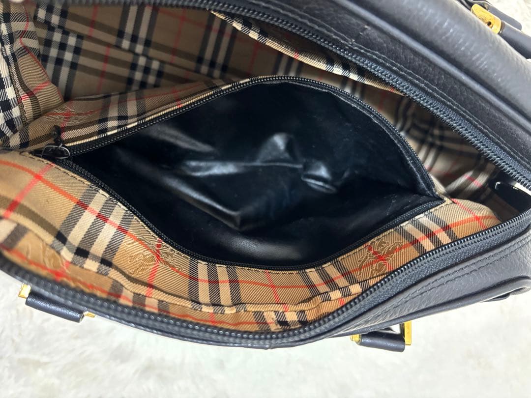 BURBERRY バーバリー バーバリーズ　ハンドバッグ ブラック　ヴィンテージ