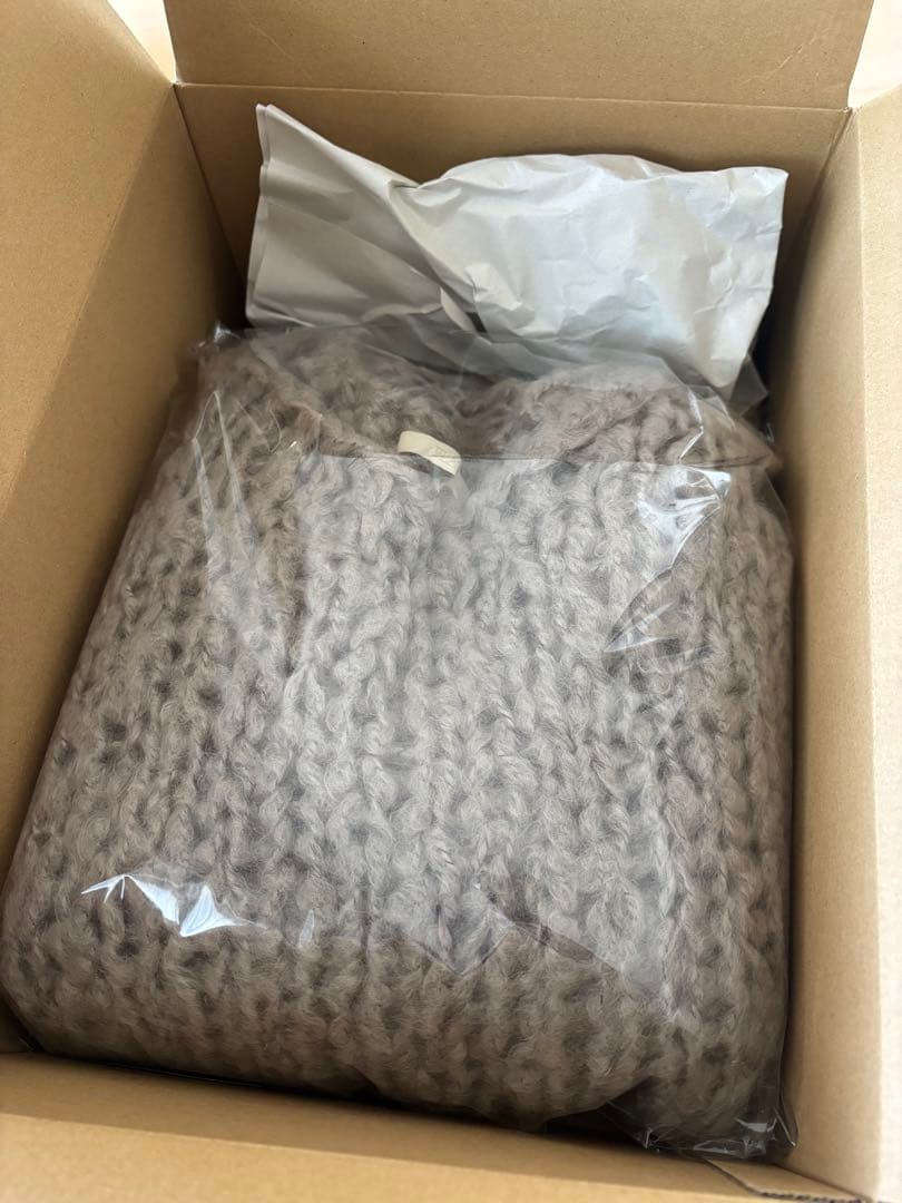 plage HANDKNIT ジャンボタム　プルオーバー　グレー