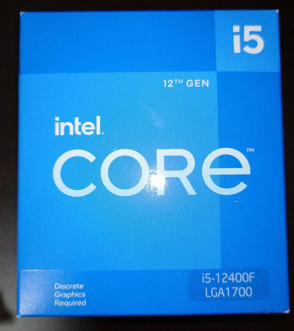 Intel Core i5-12400F 12th Gen 動作確認済み