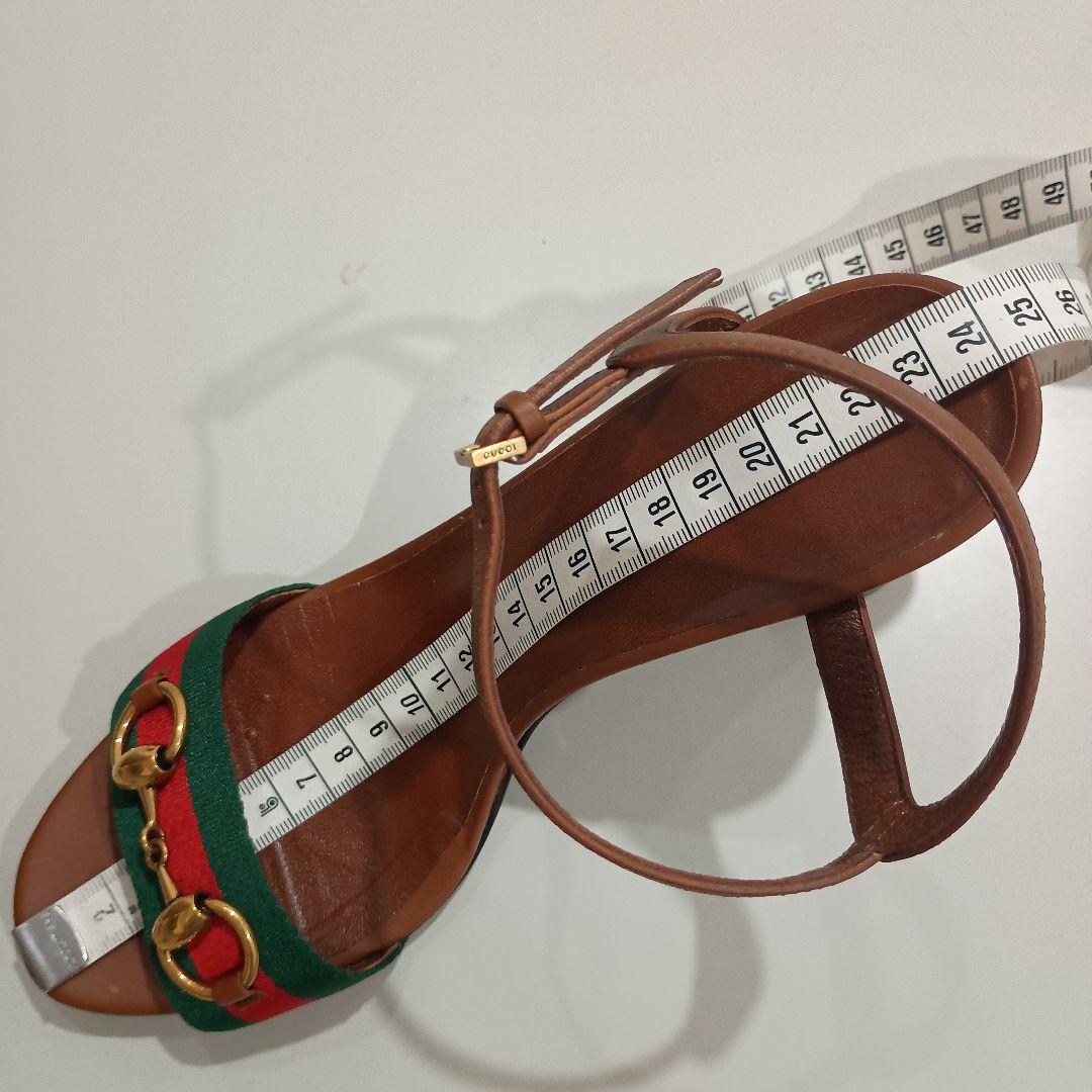 GUCCI グッチ サンダル シェリーライン ホースビット 37.5