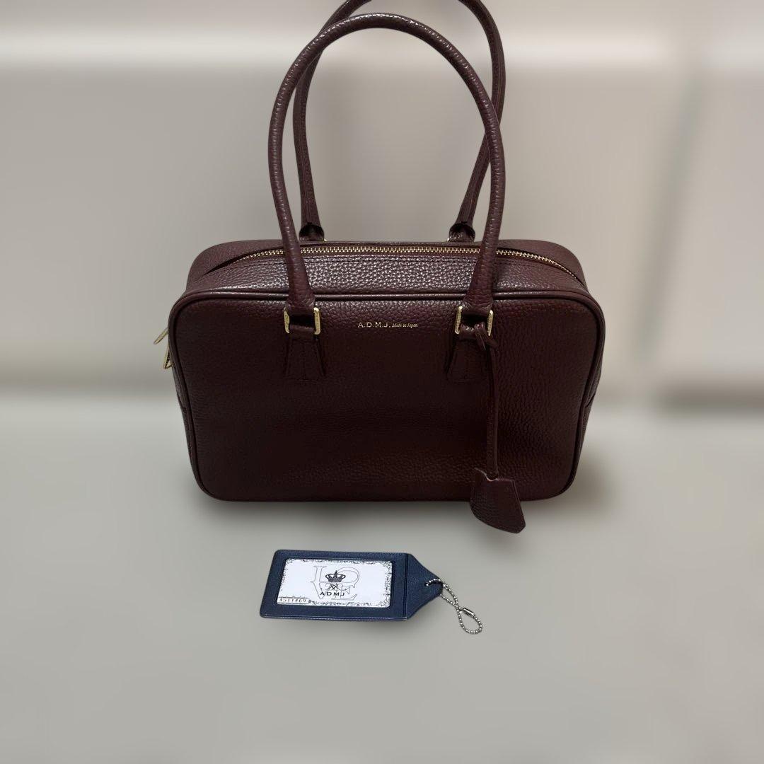 ADMJハンドバッグ 日本製　牛革
