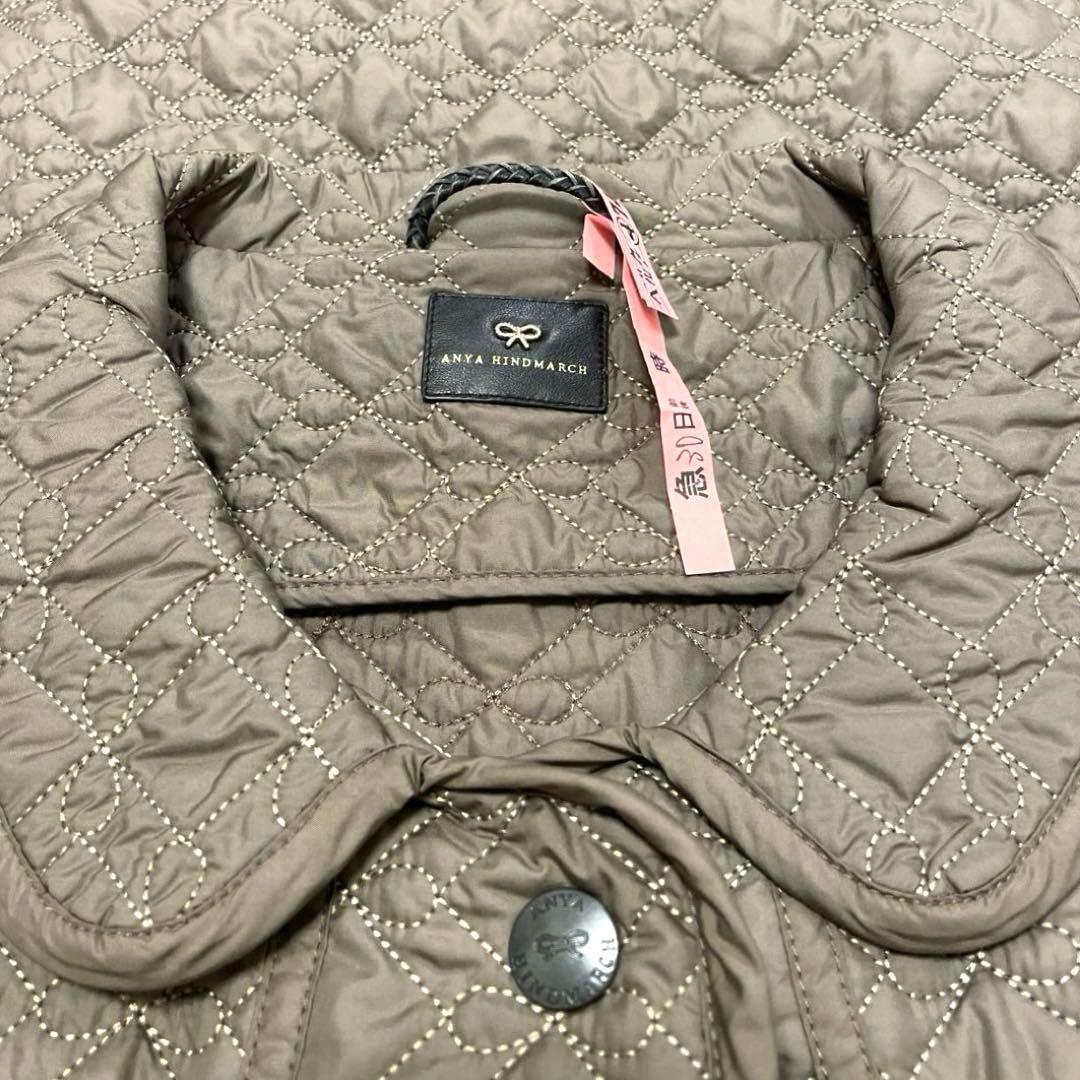ANYA HINDMARCH アニヤ・ハインドマーチ カーキ キルティングコート