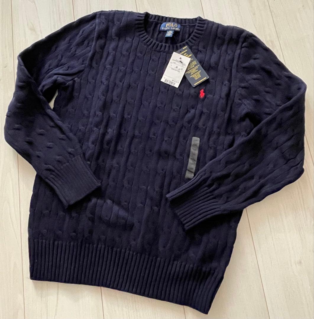 【新品未使用】Polo Ralph Lauren ケーブルニット　160㎝　L