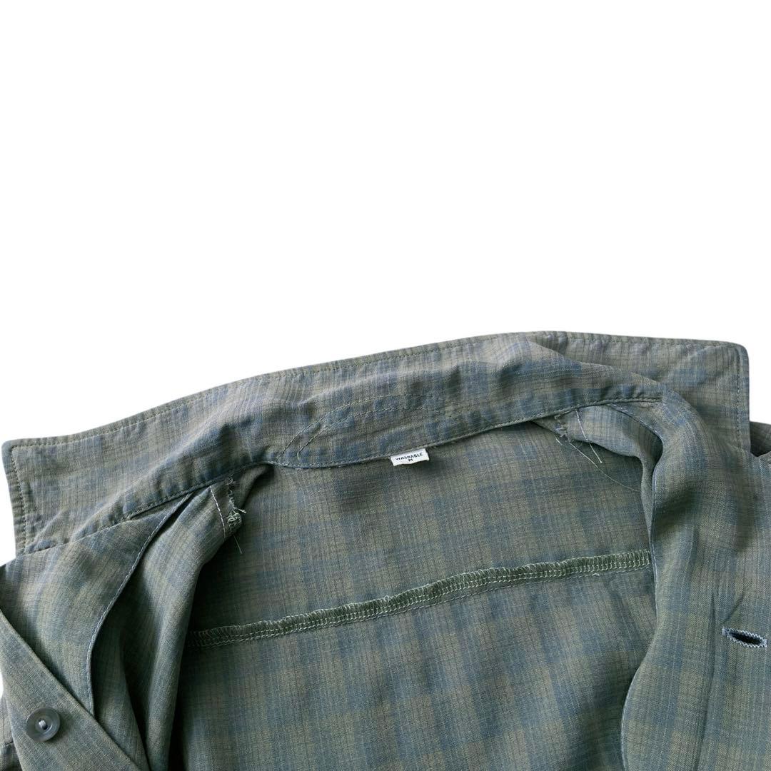 60s unknown レーヨン オープンカラー シャツ