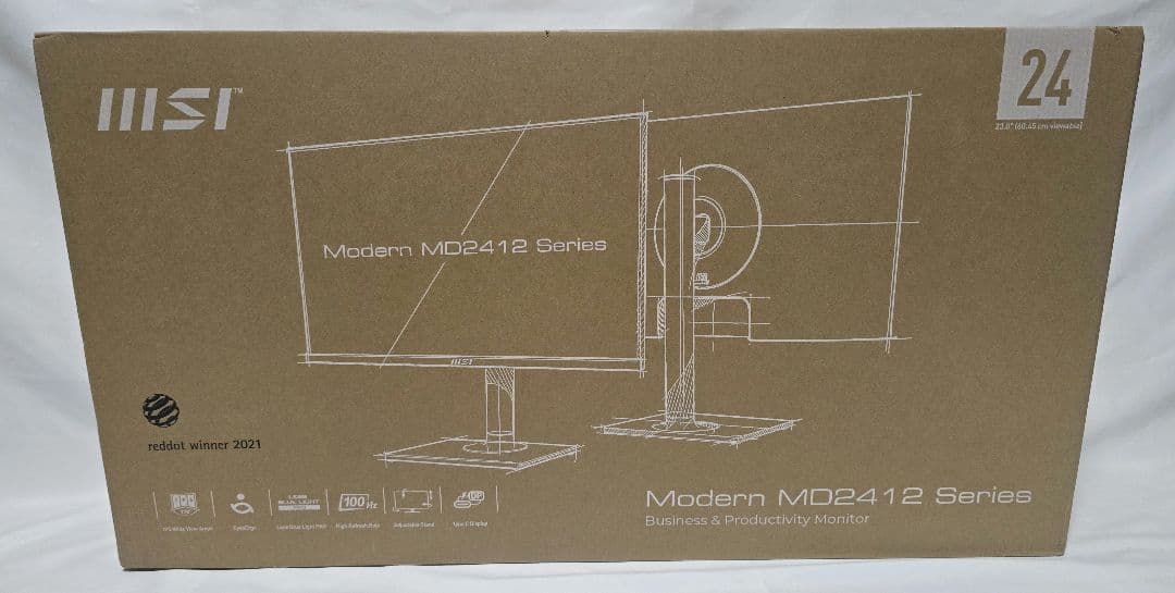 MSI Modern MD2412P ビジネスモニター 23.8 新品 未開封