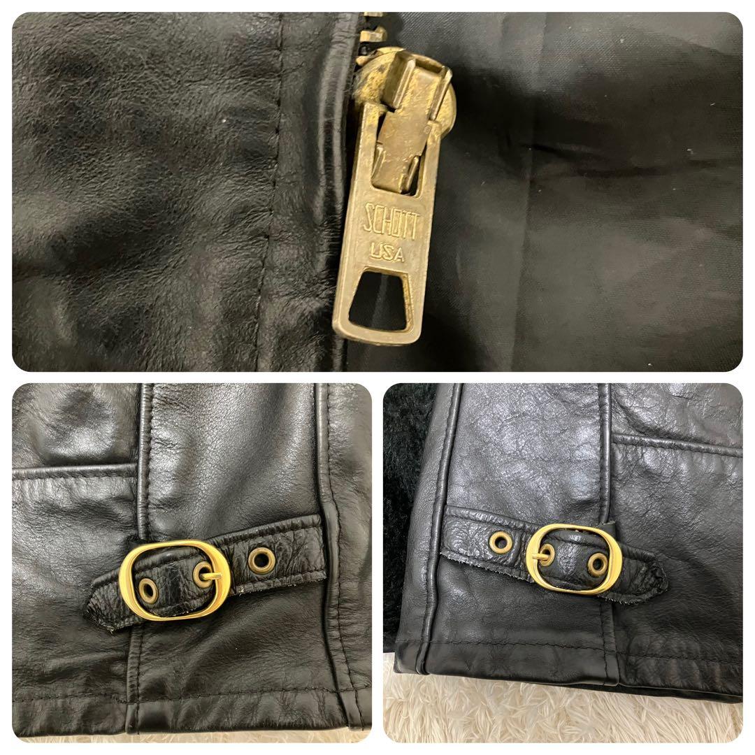 が*ー様 希少 美品 レア品番 ATV101 schott ライダース 36 M