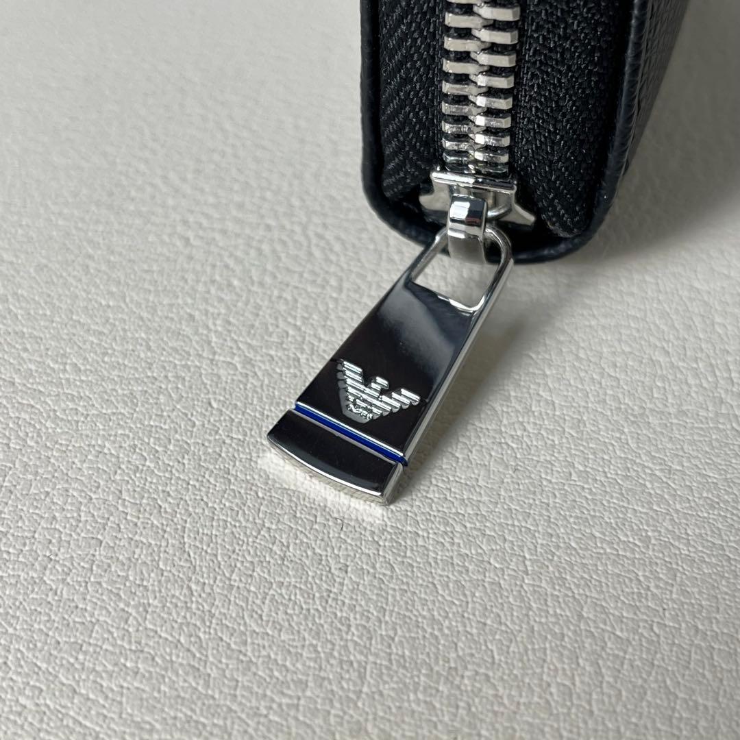 新品未使用　EMPORIO ARMANI 長財布　ラウンドファスナー　レザー