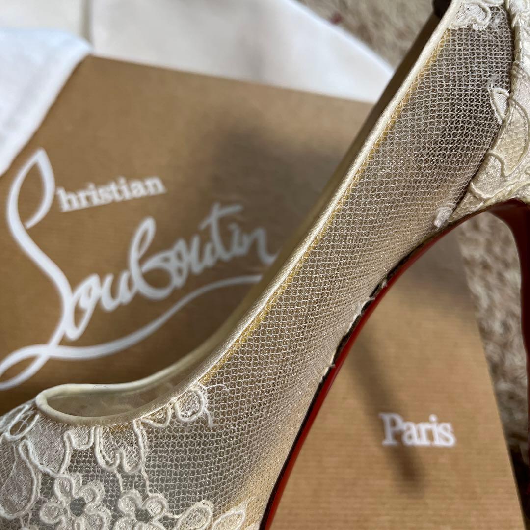 ルブタン　オープントゥ　パンプス　37