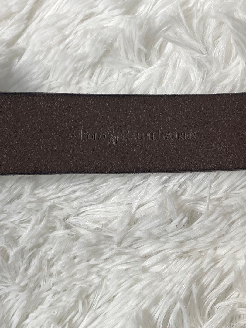 Polo Ralph Lauren 本革 レザーベルト ブラウン　ビッグポニー