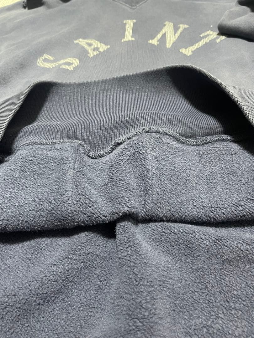 SAINT セントマイケル ベルベルジン パーカー ネイビー 紺 L キムタク着