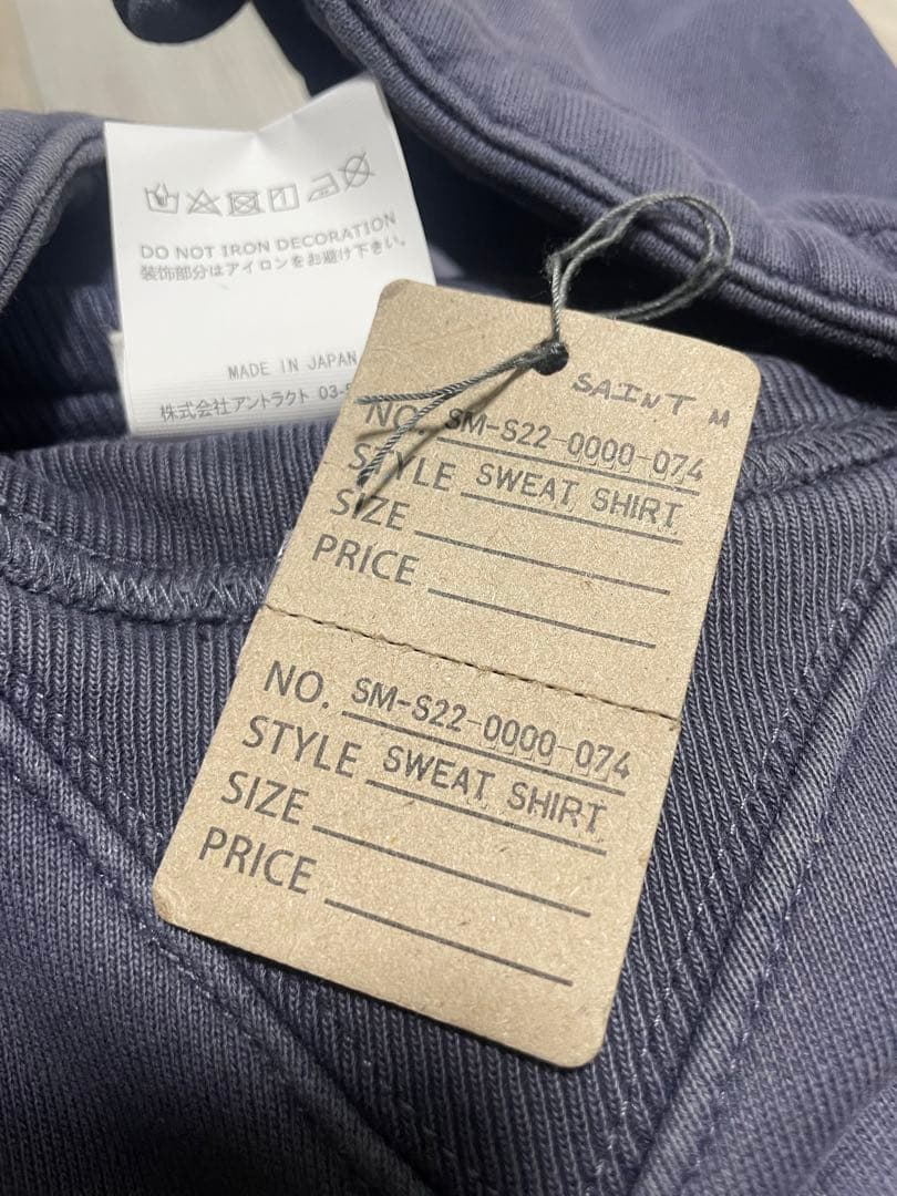 SAINT セントマイケル ベルベルジン パーカー ネイビー 紺 L キムタク着