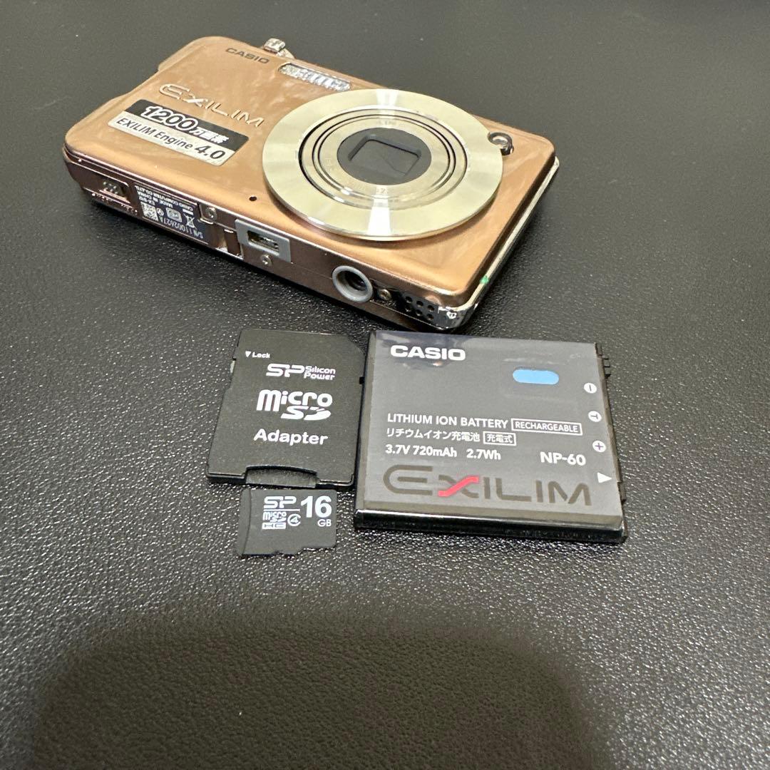 CASIO EXILIM EX-S12 ゴールド　動作確認済　中古良品