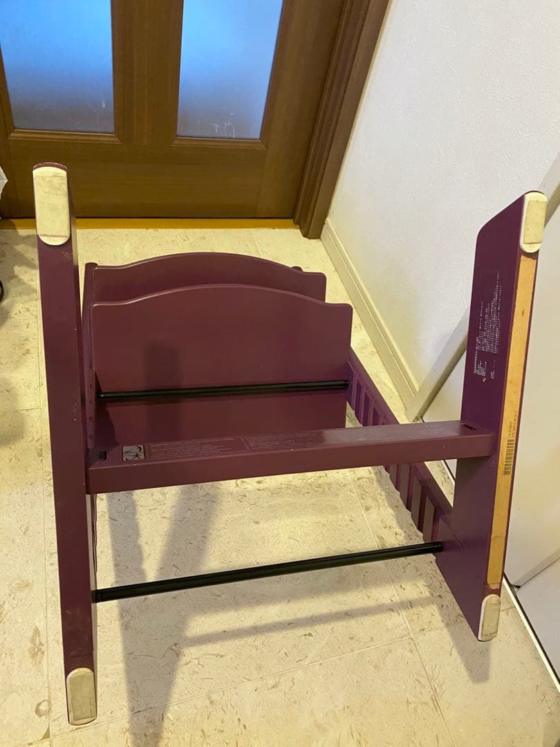 【美品】STOKKE トリップトラップ　パープル　+テーブル(白)