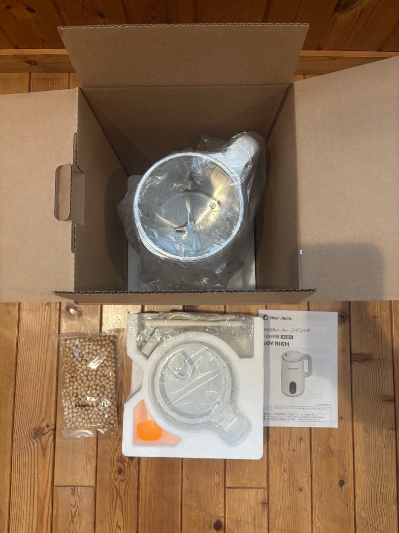 新品未使用ショップジャパン　ソイリッチ SOY RICH 正規品完全豆乳メーカー