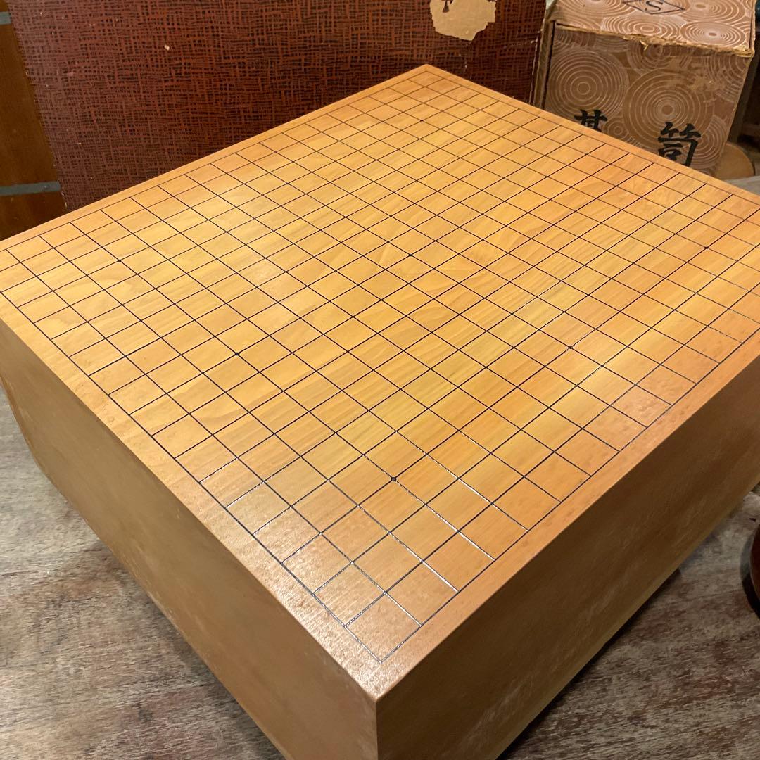 美品！囲碁セット【高級碁盤、碁石36号、特大碁笥】脚付 蛤 那智黒 碁盤 ヘソ付