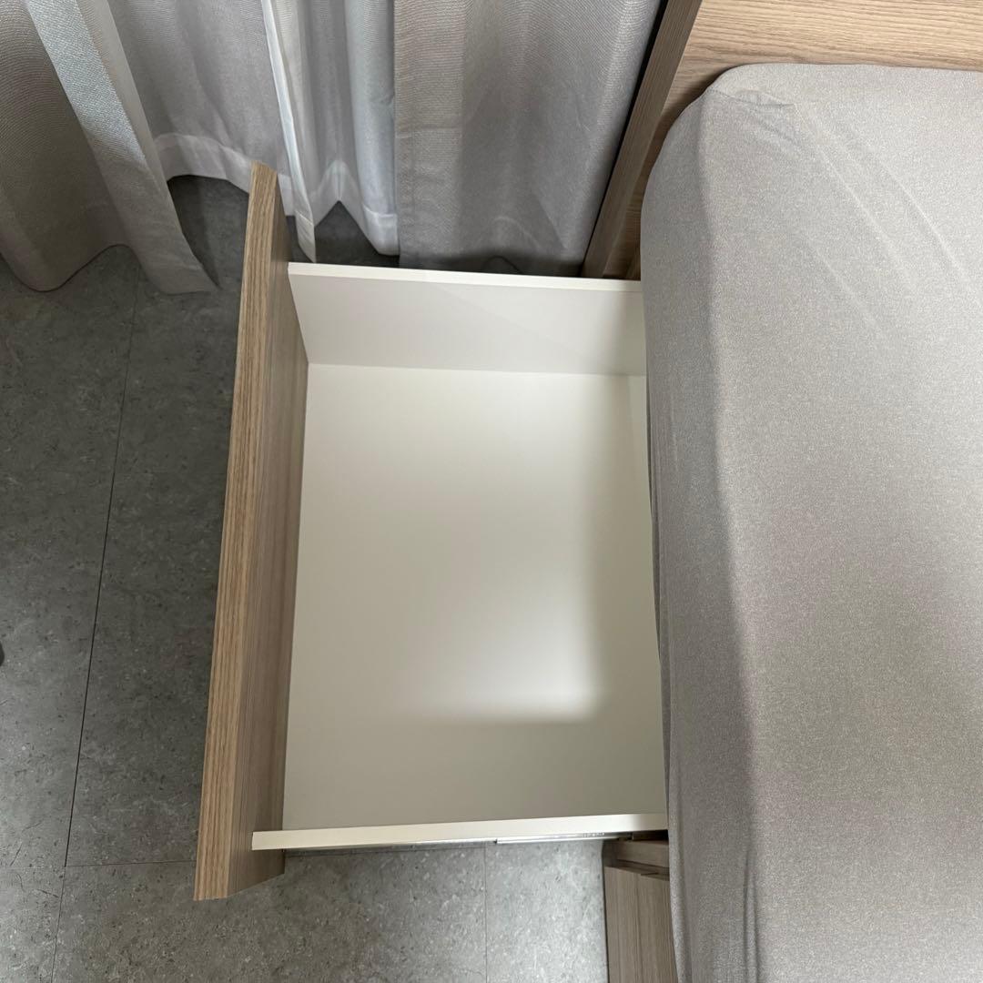 【専用商品】ニトリ　セミダブル　すのこチェストベッドフレーム　グレーウォッシュ