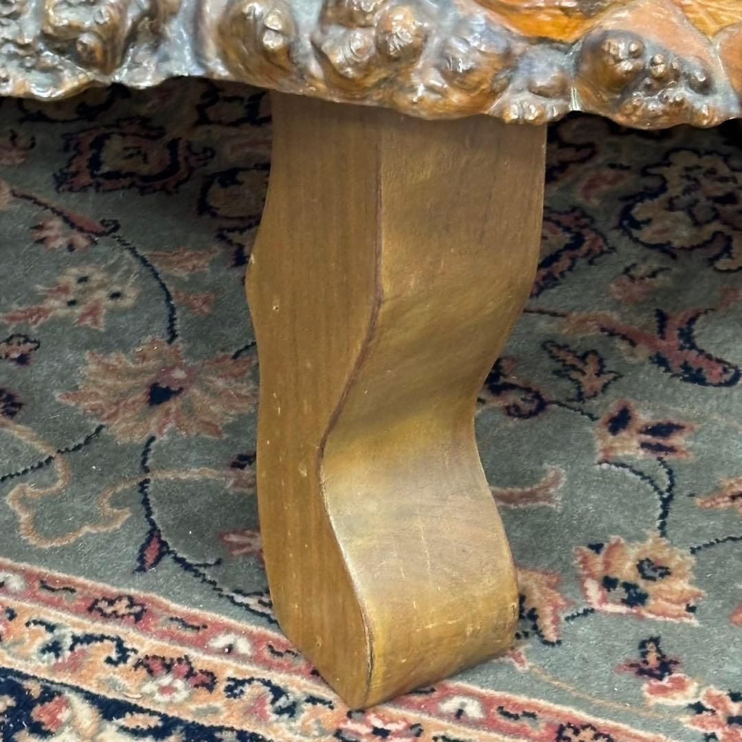 ＊送料込！設置対応◎天然木 一枚板 ローテーブル 156cm 無垢材 大型 座卓