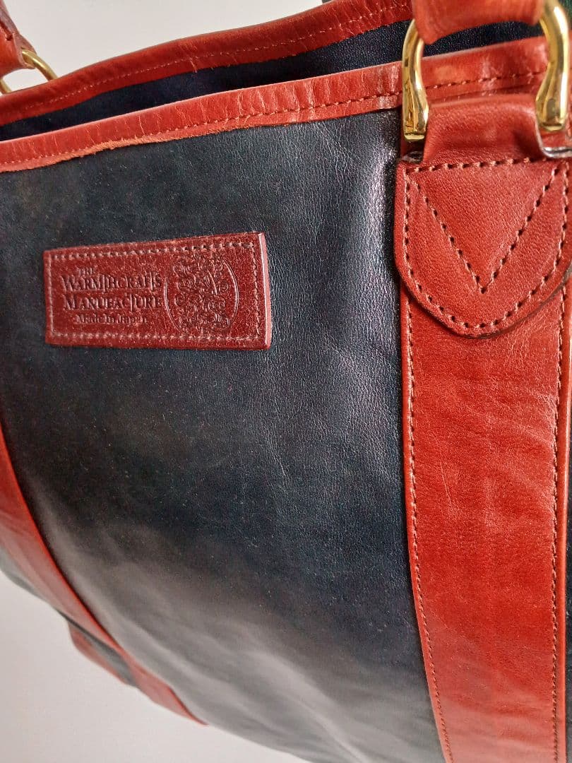 美品 ウォームスクラフツマニュファクチャー トートバック