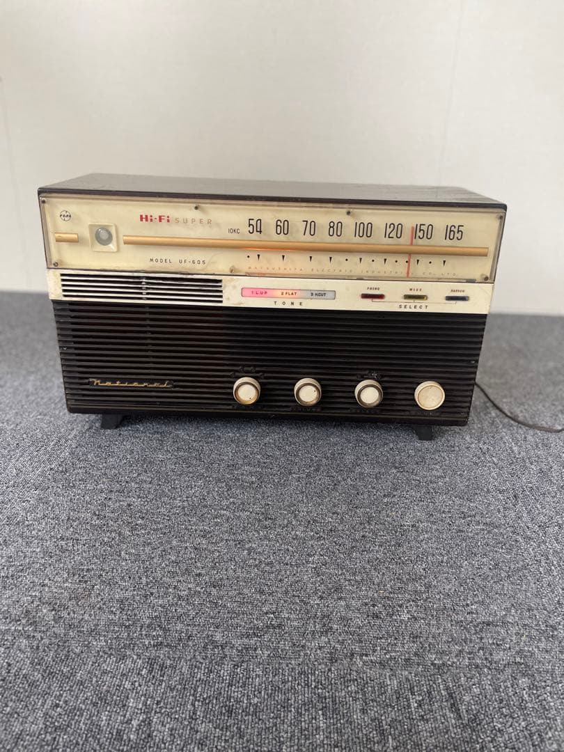 National ナショナル 真空管ラジオ Hi-Fi SUPER UF-605