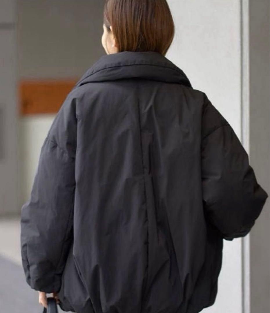 IENA 撥水テイラーコクーンダウン　黒　36