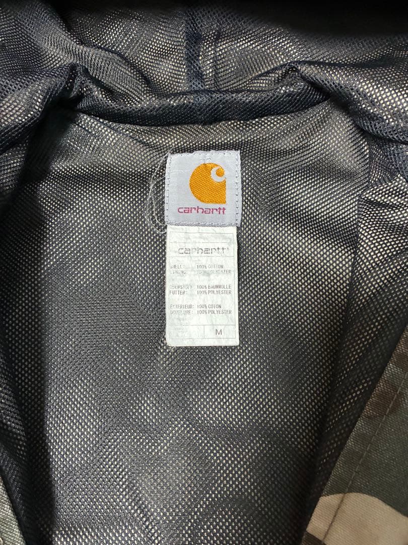 Carhartt フルジップパーカー 迷彩柄 カモフラ柄