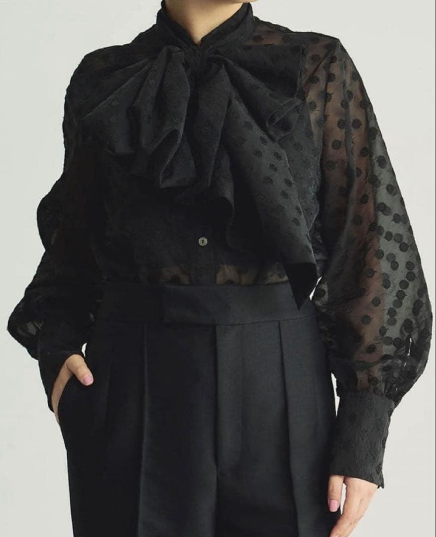 定価44,000円✨WimGazette ドットボウタイブラウス 新品未使用