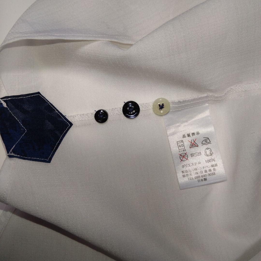 **しろくま**men's MAJUN かりゆしウェアＬサイズ　アロハ