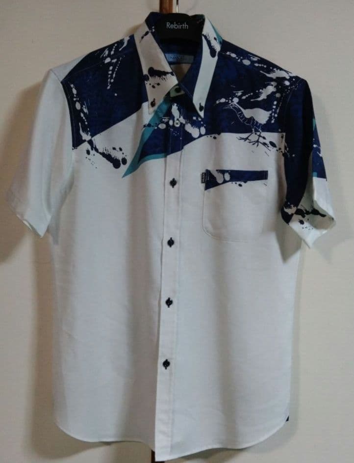 **しろくま**men's MAJUN かりゆしウェアＬサイズ　アロハ