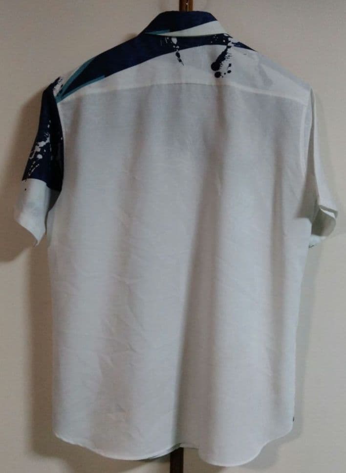 **しろくま**men's MAJUN かりゆしウェアＬサイズ　アロハ