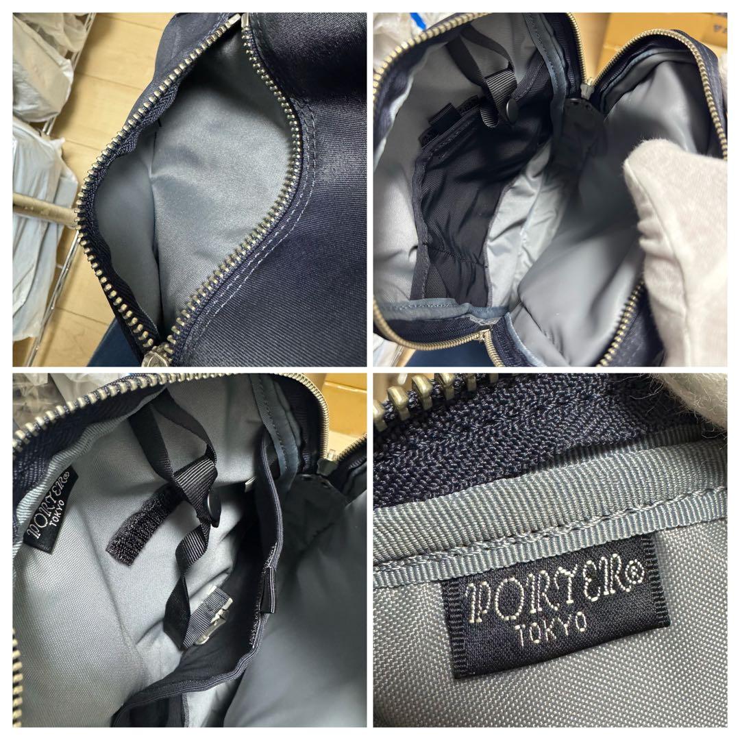 【新品同様】ポーター リフト PORTER LIFT ボディバッグ　ネイビー