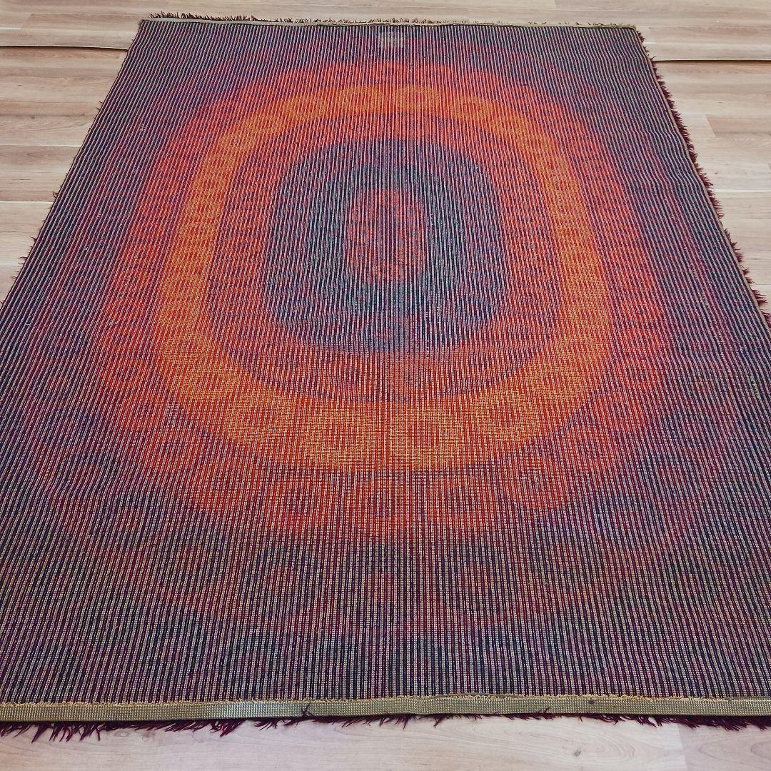 専用Y3189-2 ウール100% シャギーパイル ラグ 大判 276×197㎝