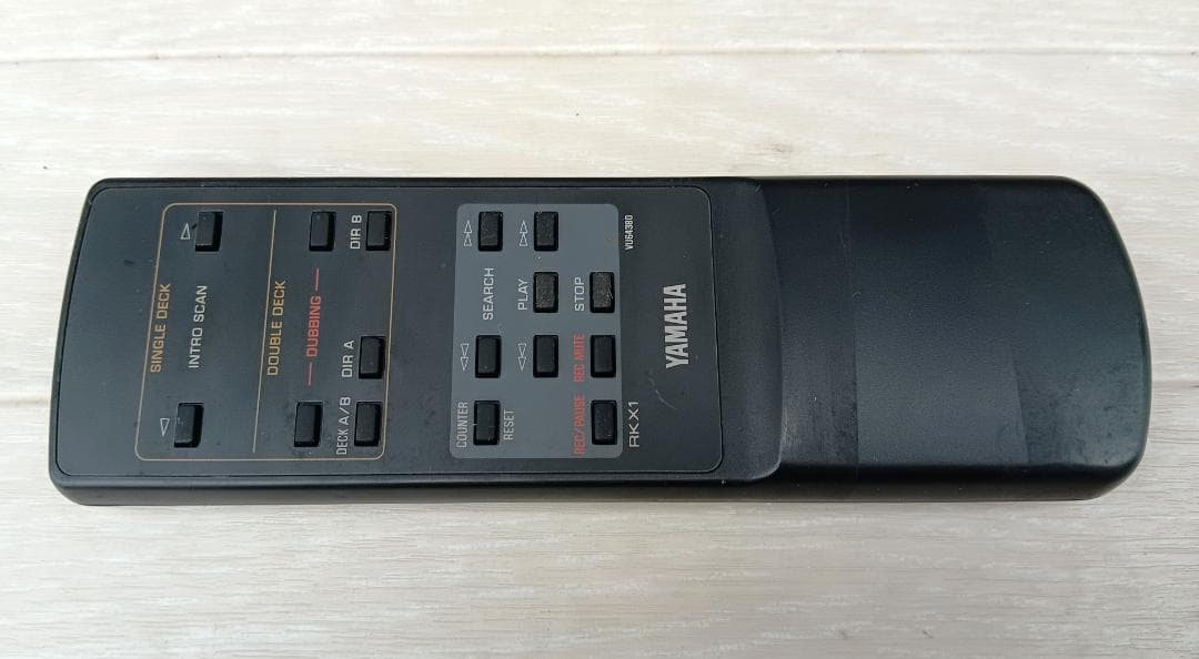 ヤマハ　ステレオ カセットデッキ　KX-493　リモコン付　オーディオ