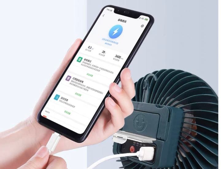 扇風機　LEDライト