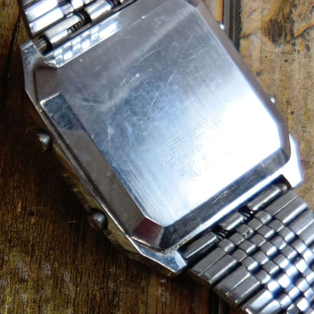 レア◇ジャンク◇G757-4000◆セイコー デジボーグ アラームクロノグラフ